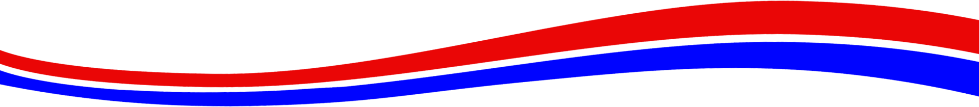 Abstract wavy design in red, blue, and white.