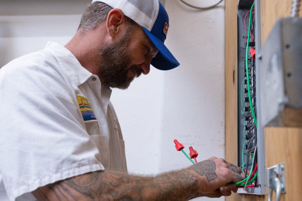 Conejo Plumbing, Heating & Air service trucks and mascot bunny