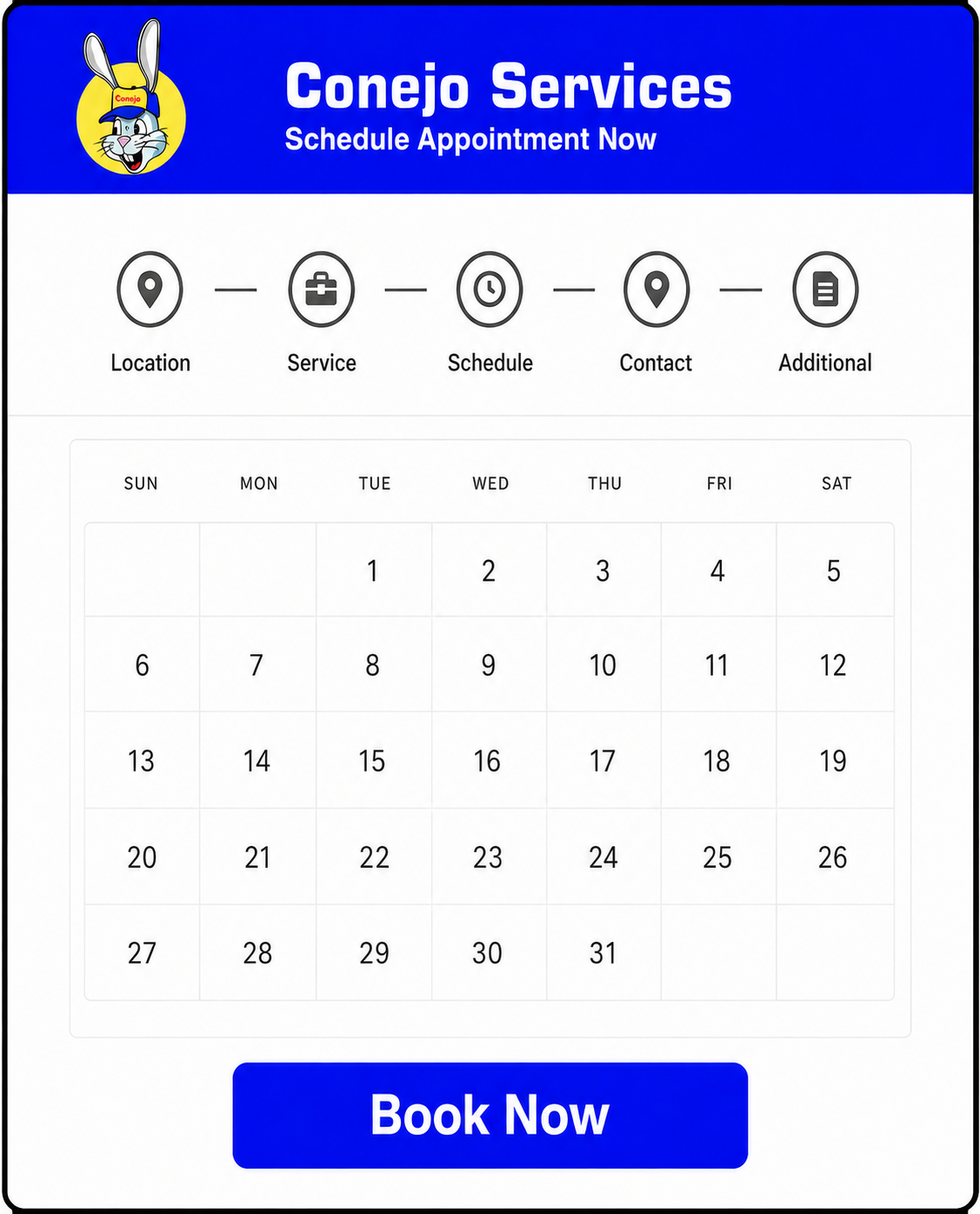 Service Titan Web Scheduler